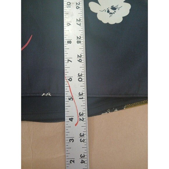 Atmosphere Womens 8 Dress Long Sleeve Knee Length Black Floral - Picture 3 of 7